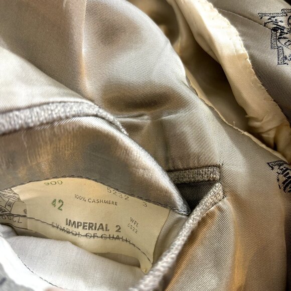 Pure Cashmere American Craftsmen 42 Sport Coat Gray Blazer Suit Jacket USA VTG - Picture 5 of 15